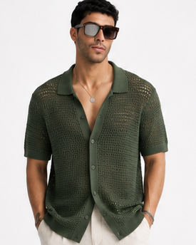 Green Knitted Shirt