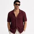 Burgundy Knitted Shirt