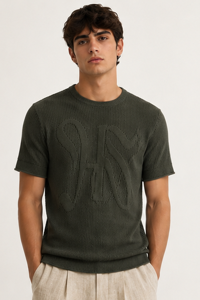 Green Knitted T-shirt