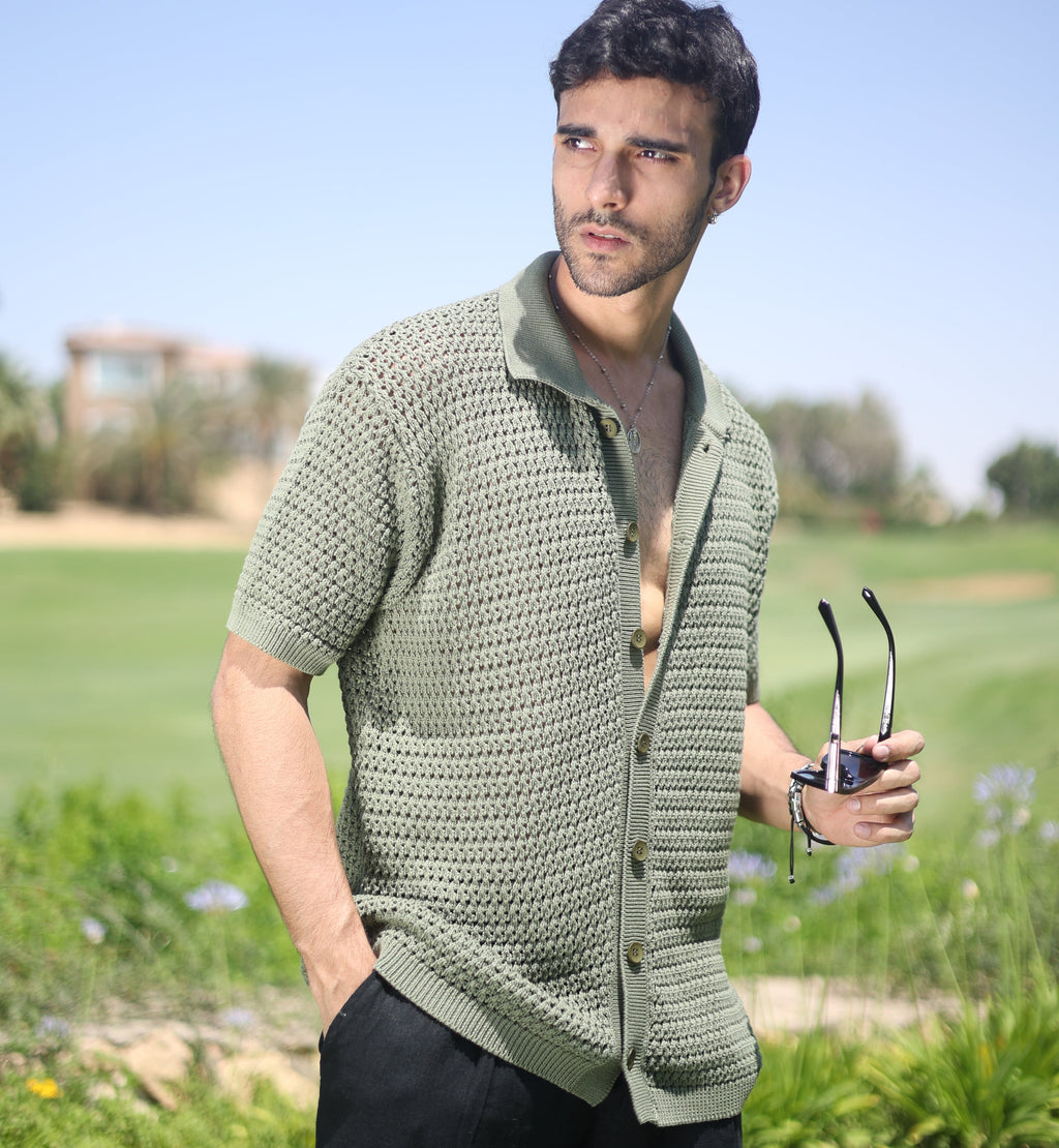 Green Knitted Shirt