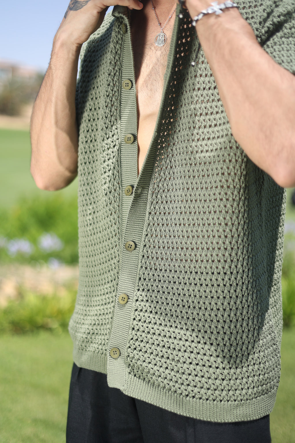 Green Knitted Shirt
