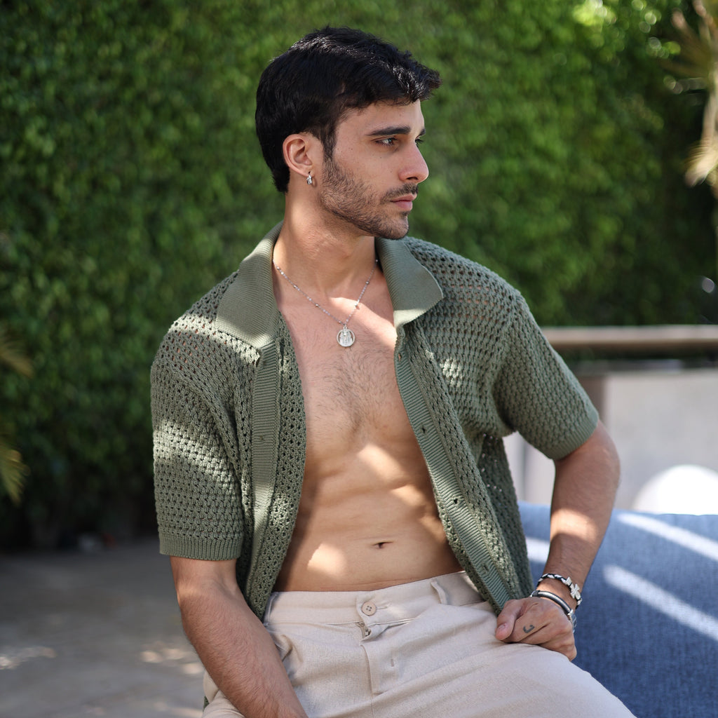 Green Knitted Shirt