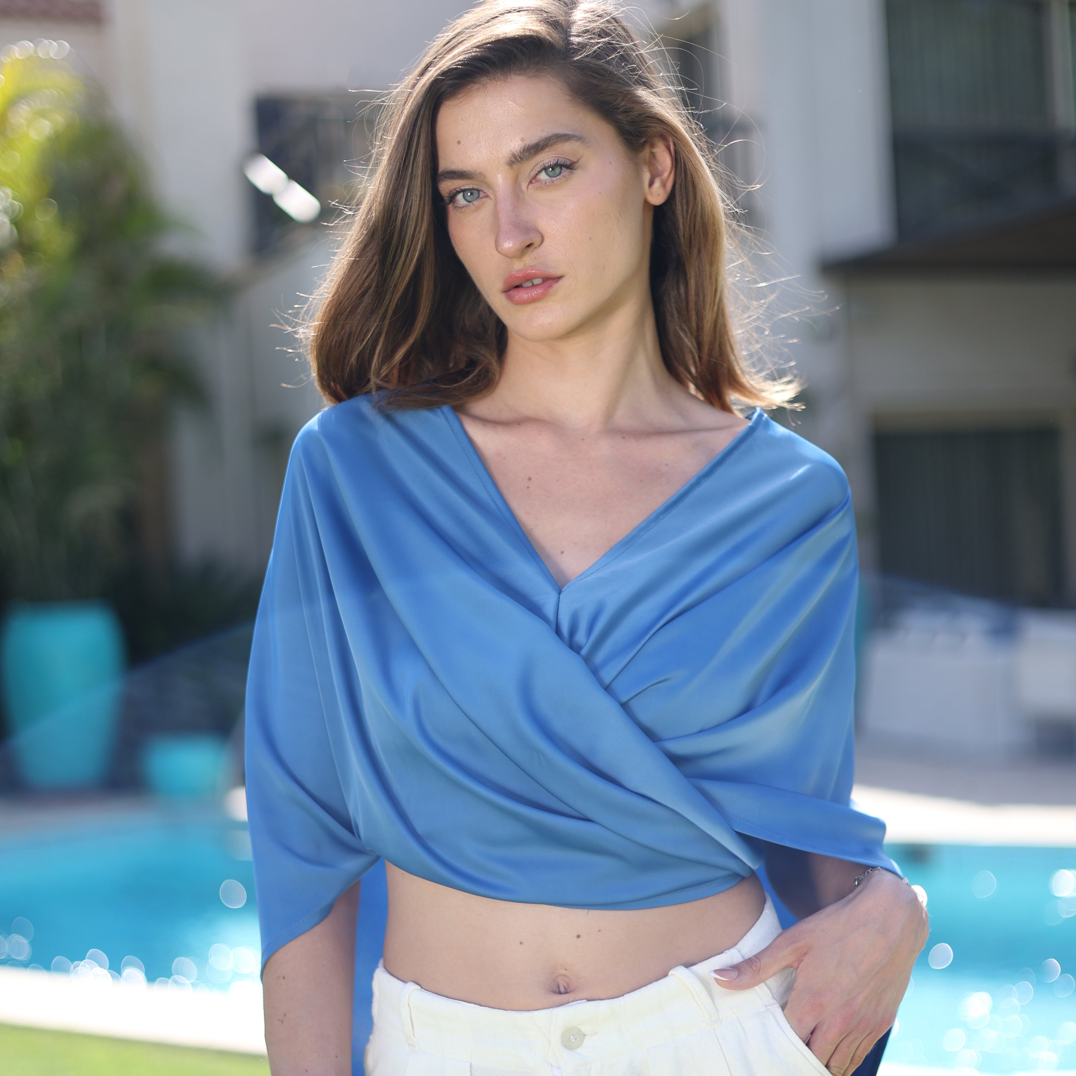 Blue Multi-wear Top (Short)